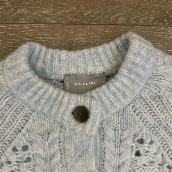 whiteheron Everlane cloud fisherman knit cardigan - Picture 2 of 8